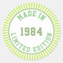Search for made in 1984 stickers Birthday