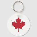 Search for canada maple leaf key rings Red