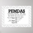 Search for mathematical order of operations posters Middle school