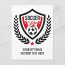 Search for soccer postcards Illustration