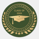 Search for green graduation stickers University