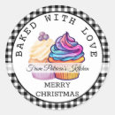Search for christmas cupcake stickers Baked with love