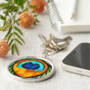 Search for peacock feather key rings Yellow