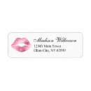 Search for lipstick return address labels Pink