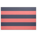 Search for coral and blue fabric Striped