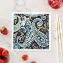 Search for blue paisley napkins Pattern