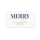Search for merry and bright return address labels Elegant
