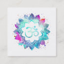 Search for om symbol business cards Holistic