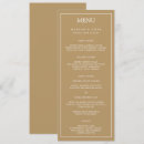 Search for gold border wedding menus Modern