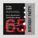 Search for 61st birthday invitations 65th