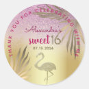 Search for gold sweet 16 stickers 16th