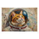 Search for cats in space posters Astronaut