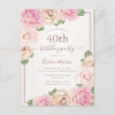 Search for elegant 40th birthday invitations Stylish
