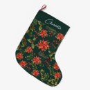 Search for poinsettia christmas stockings Botanical
