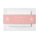 Search for starfish invitation belly bands elegant