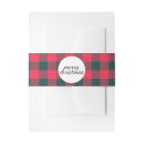 Search for christmas invitation belly bands Red