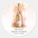 Search for pink champagne stickers Modern bridal shower