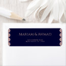 Search for faux rose gold return address labels Classic