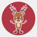 Search for funny reindeer stickers Cute