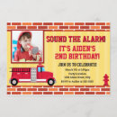 Search for fireman 1st birthday invitations Boy