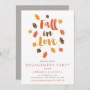 Search for fall engagement party invitations Typography