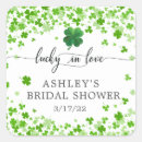 Search for lucky clover leaf stickers Shamrock