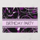 Search for pretty swirl invitations Purple