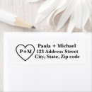 Search for cute couple return address labels Modern