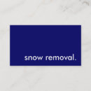 Search for snow removal business cards Services