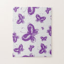 Search for purple butterfly puzzles Pattern