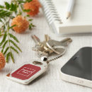 Search for red logo key rings Company