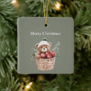 Search for teddy bear christmas tree decorations Red