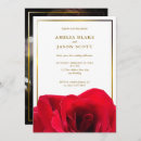 Search for red white gold invitations Minimalist