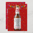 Search for seventy fifth birthday invitations Red