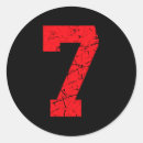 Search for lucky 7 stickers Number