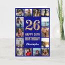 Search for 26th birthday cards Twenty sixth birthday