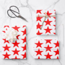 Search for red star wrapping paper Pattern
