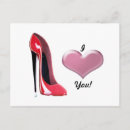 Search for high heel postcards Red