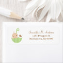 Search for umbrella return address labels Baby shower