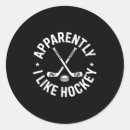 Search for hockey game stickers Funny