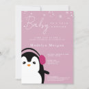 Search for girl penguin invitations Winter