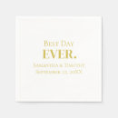 Search for best day ever napkins Gold