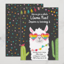 Search for llama fiesta birthday invitations Whole llama fun