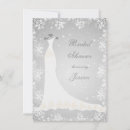 Search for snowflakes bridal shower invitations Grey