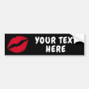 Search for lips bumper stickers Kiss