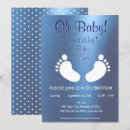 Search for foot print baby shower invitations Modern