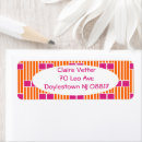 Search for box return address labels Pink