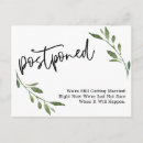 Search for wedding announcement postcards Change of plans