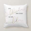 Search for inspirational quotes cushions White