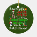Search for irish wolfhound christmas tree decorations Santa